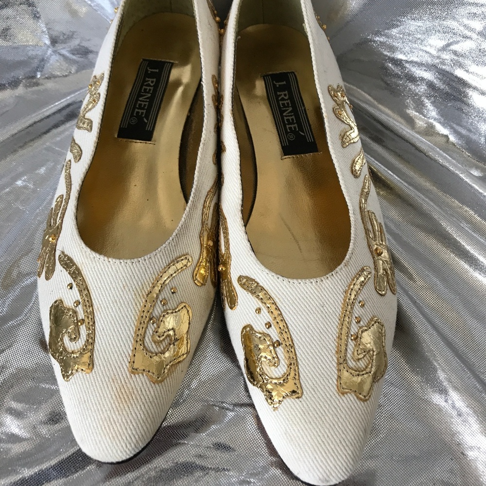 J. Renee Fabric W/ Gold Patern
